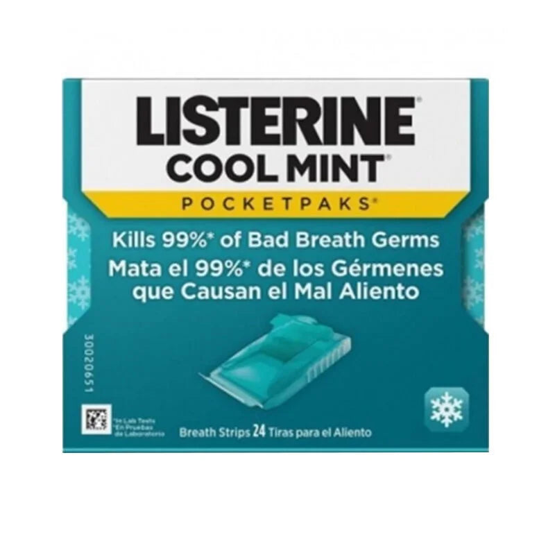 LISTERINE COOL MINT POCKET PAKS 24 STRIPS