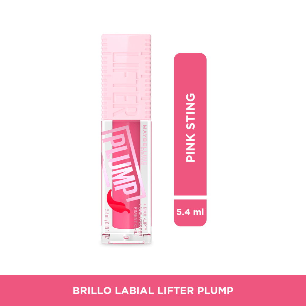 LIQ.- MYB LABIAL LIFTER GLOSS PLUMP PINK STING