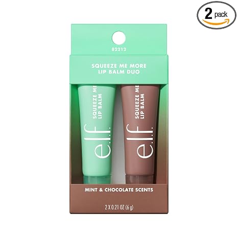 E.L.F. SQUEEZE ME MORE LIP BALM DUO 6G MINT+CHOCOLATE 82212