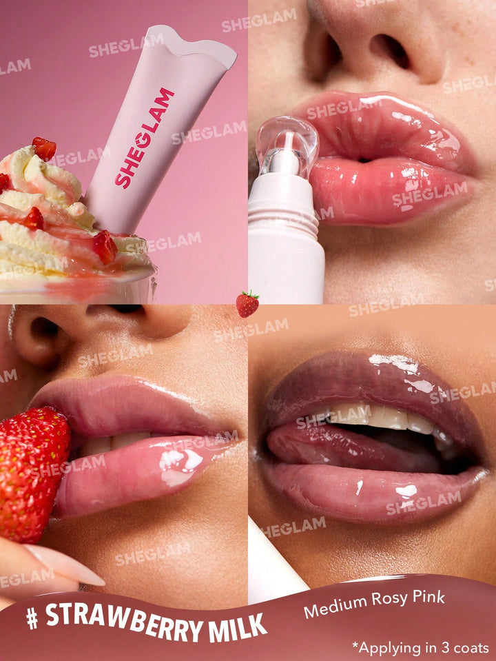 SHEGLAM CRYSTAL GLAZE MOISTURIZING LIP CARE BERRY SMOOTHIE