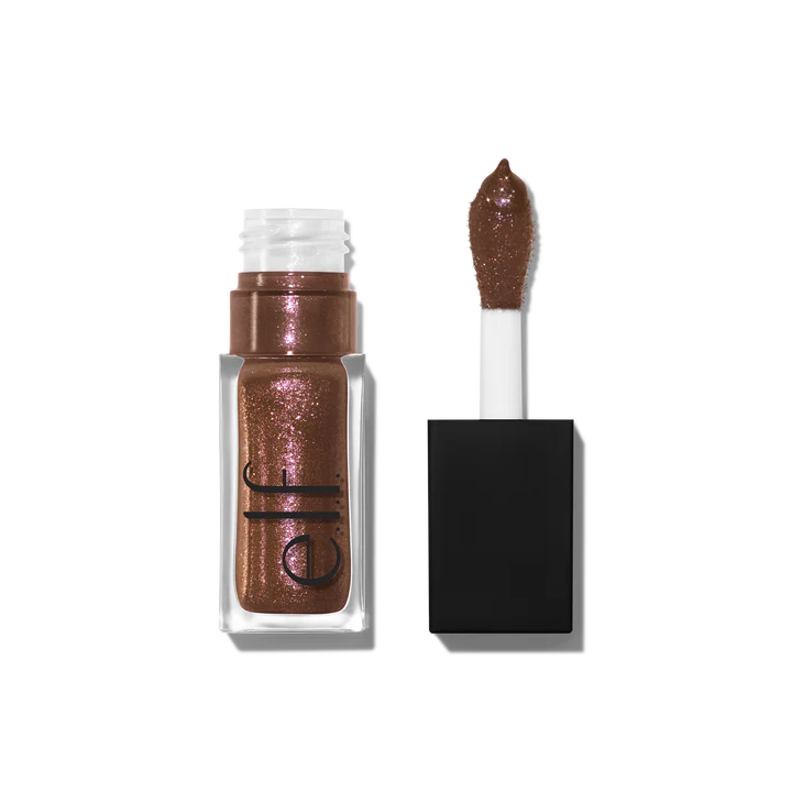 e.l.f. Glow Reviver Lip Oil Glimmer - 0.25 fl oz Chocoluxe