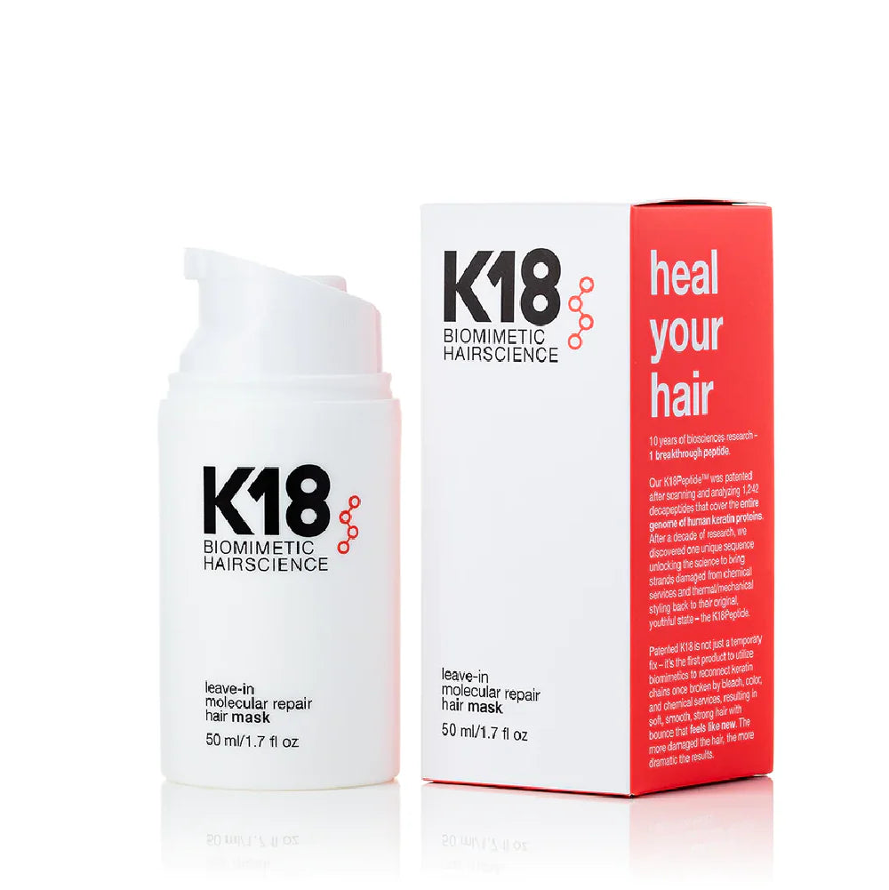 K18 BIOMIMETIC HAIRSCIENCE LEAVE-IN MOLECULAR REPAIR HAIR MASK 50 ml