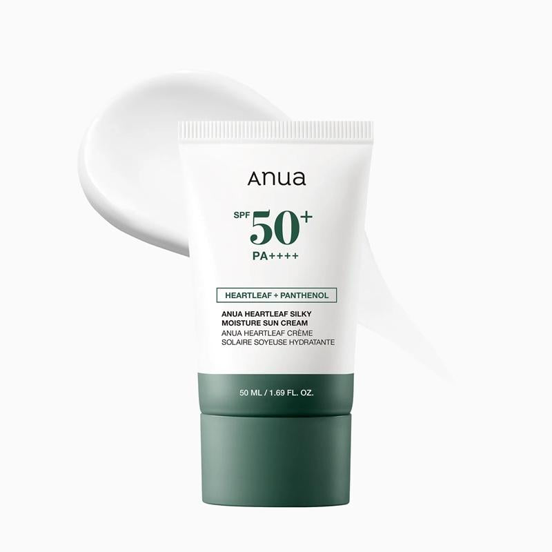LIQ.- ANUA HEARTLEAF SILKY MOISTURE SUN CREAM SPF50+ 50ML