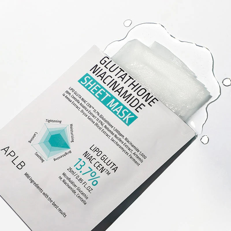 APLB GLUTATHIONE NIACINAMIDE SHEET MASK 1P-25ML