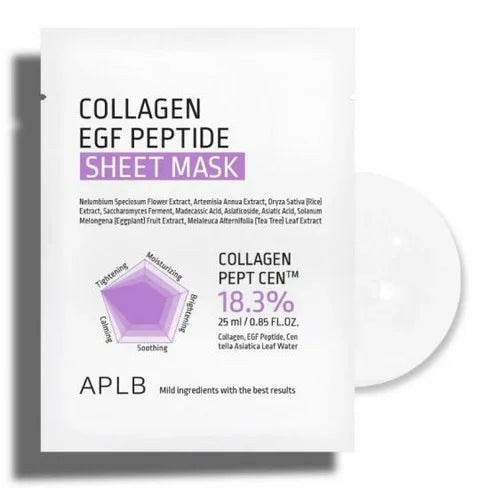 APLB COLLAGEN EGF PEPTIDE SHEET MASK 1P-25ML