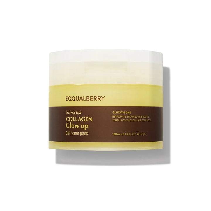 EQQUAL BERRY COLLAGEN GLOW UP GEL TONER PADS 140ML