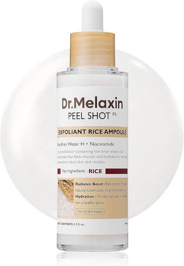 DR. MELAXIN PEEL SHOT EXFOLIATING RICE AMPOULE RICE 80ML