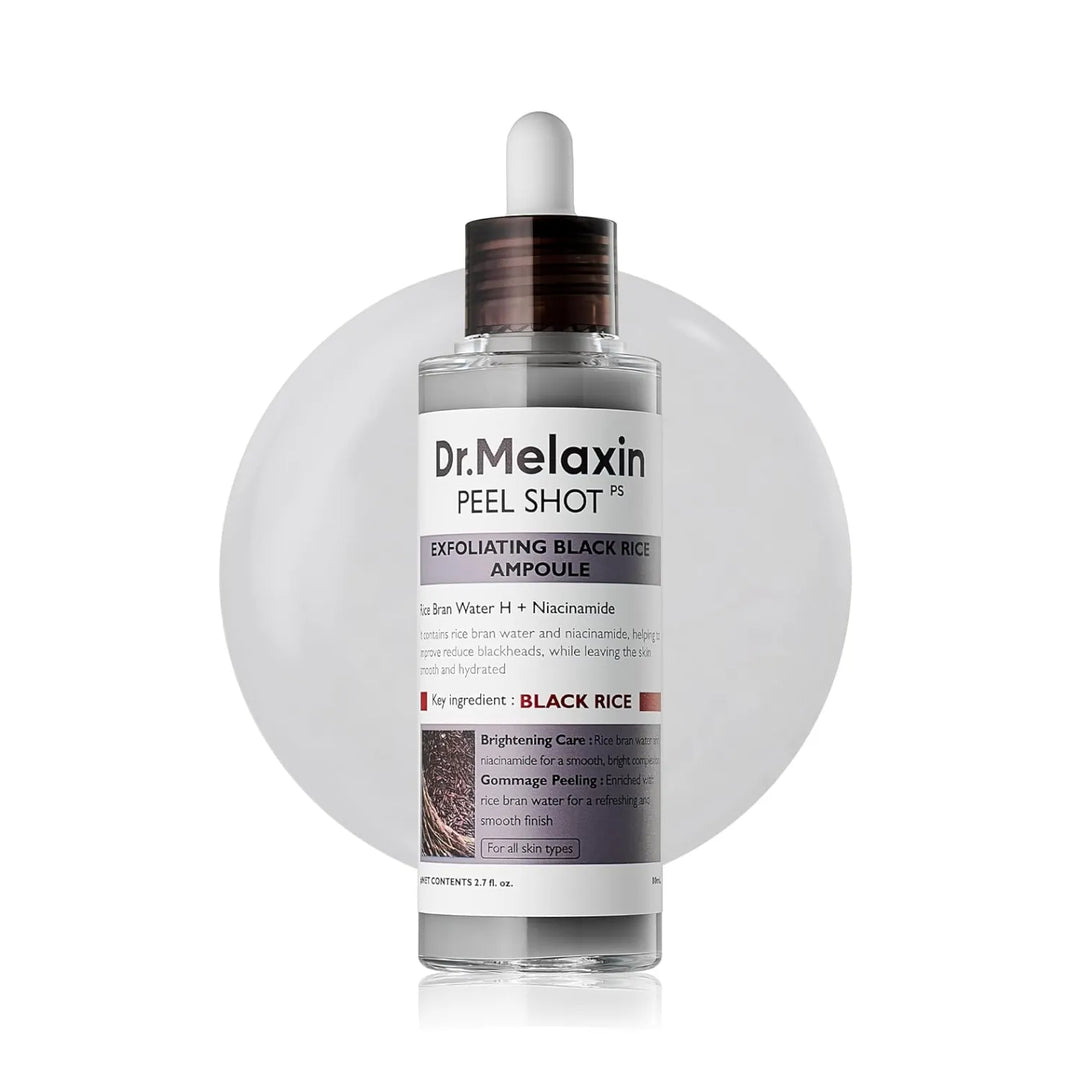 DR. MELAXIN PEEL SHOT EXFOLIATING RICE AMPOULE BLACK RICE 80ML