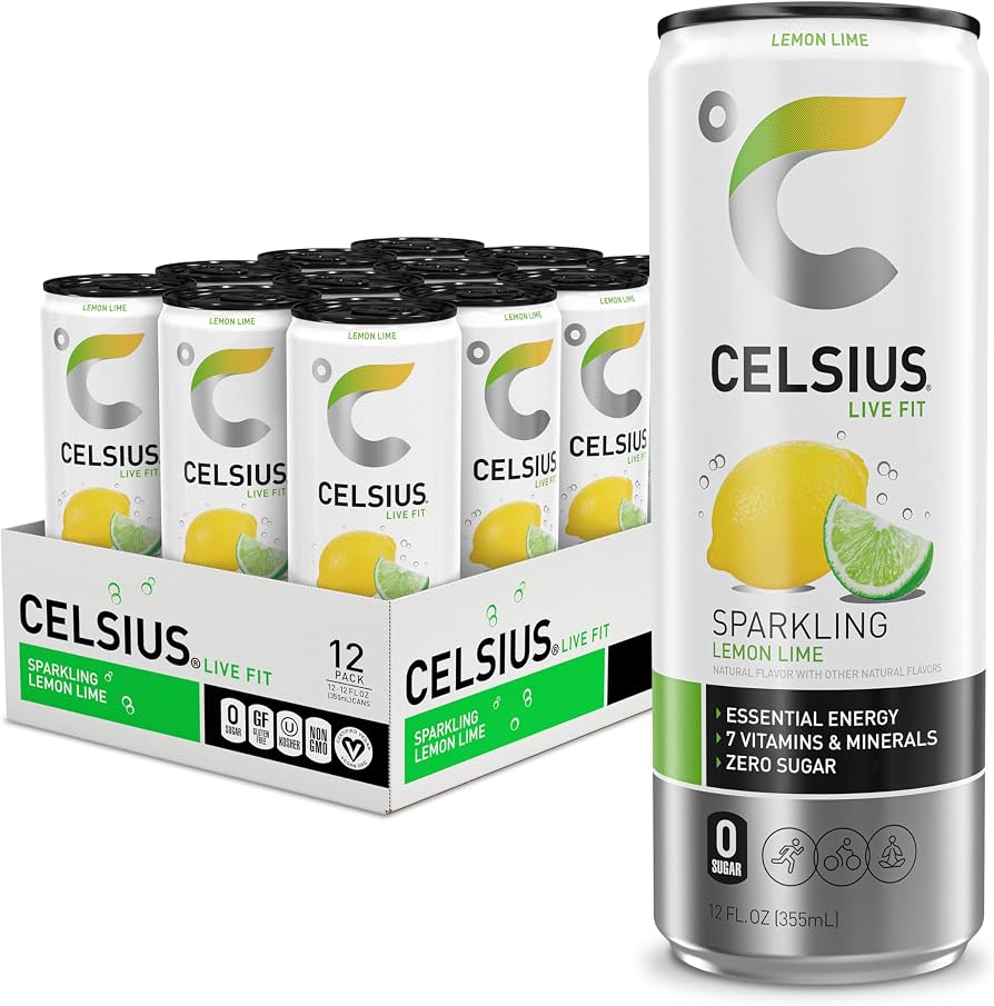 CELSIUS LIVE FIT SPARKLING LEMON LIME 355ML