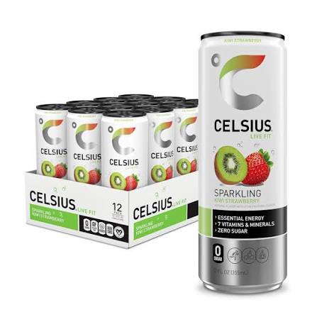 CELSIUS LIVE FIT SPARKLING KIWI STRAWBERRY 355ML