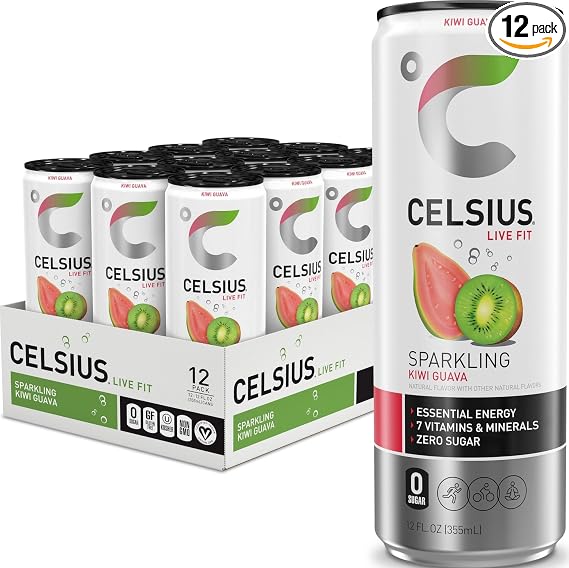 CELSIUS LIVE FIT SPARKLING KIWI GUAVA 355ML