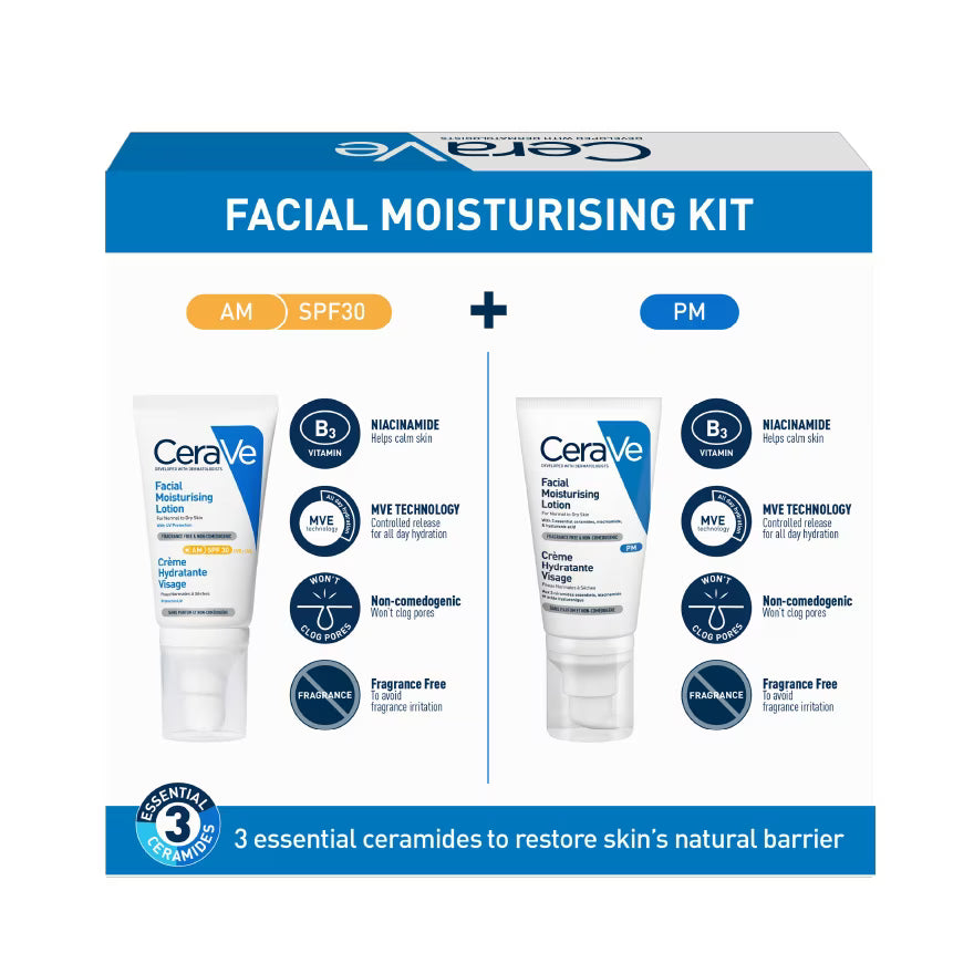 CERAVE FACIAL MOISTURIZING KIT AM+PM
