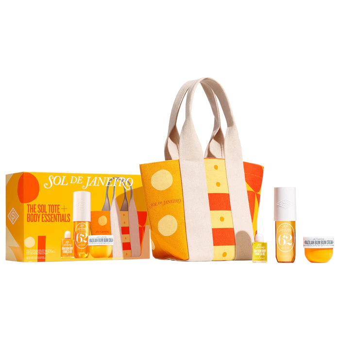 SOL DE JANEIRO THE SOL TOTE+BODY ESSENTIALS SET